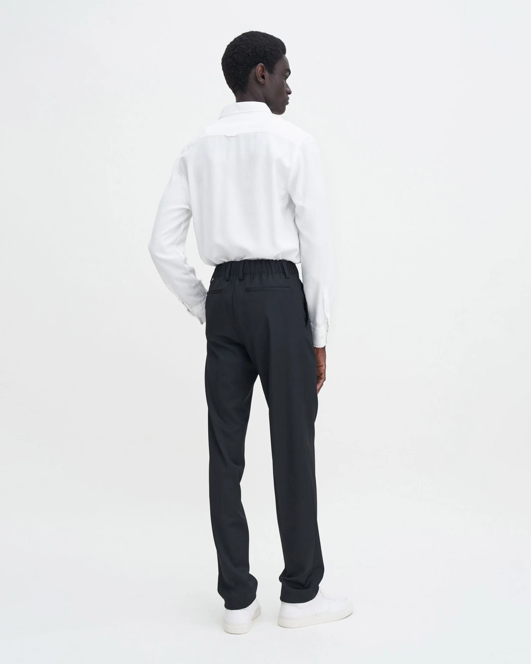 Elastic Waist Tailored Trouser