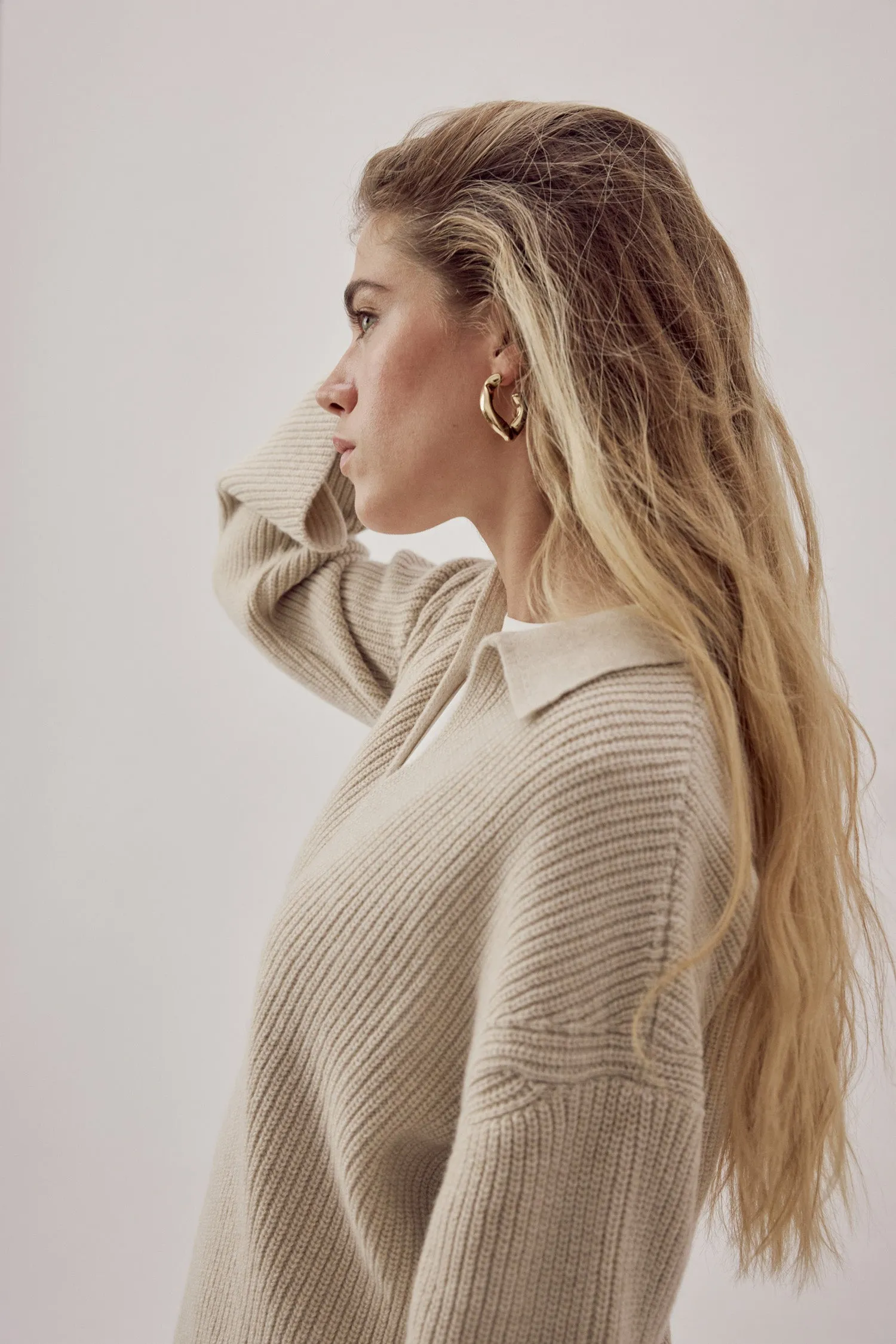 Elise Knitted Sweater Taupe