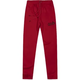 Embroidered Treelogo Jogger Sweatpants RED-BLK