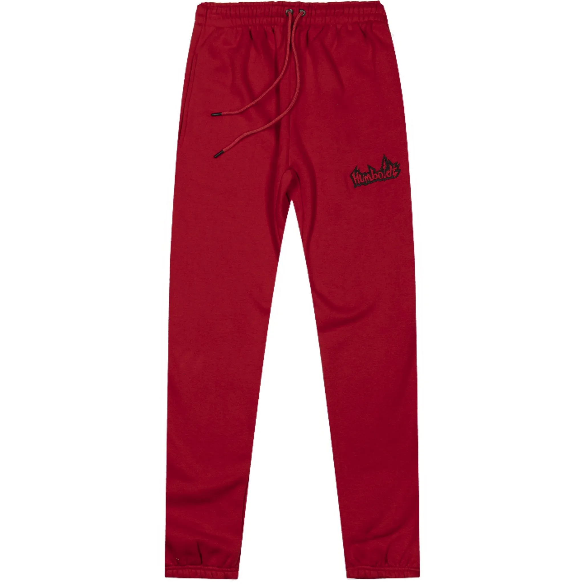 Embroidered Treelogo Jogger Sweatpants RED-BLK