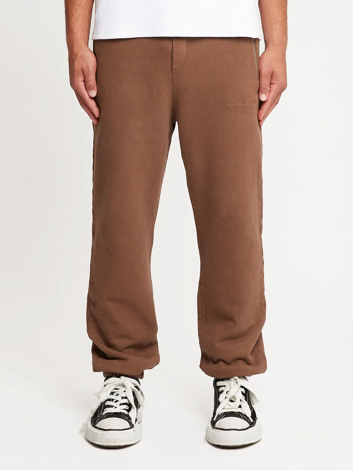 ESSENTIAL SWEATPANTS - BROWN