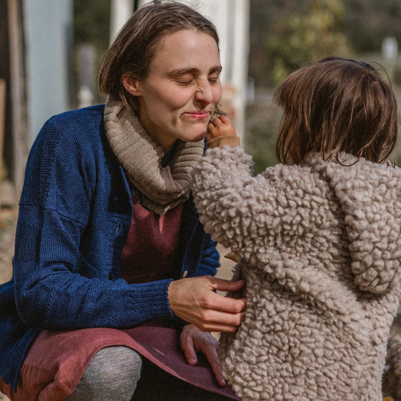 Everyday Cardigan - Alpaca/Merino - French Navy (9-12y  Women 8-12)