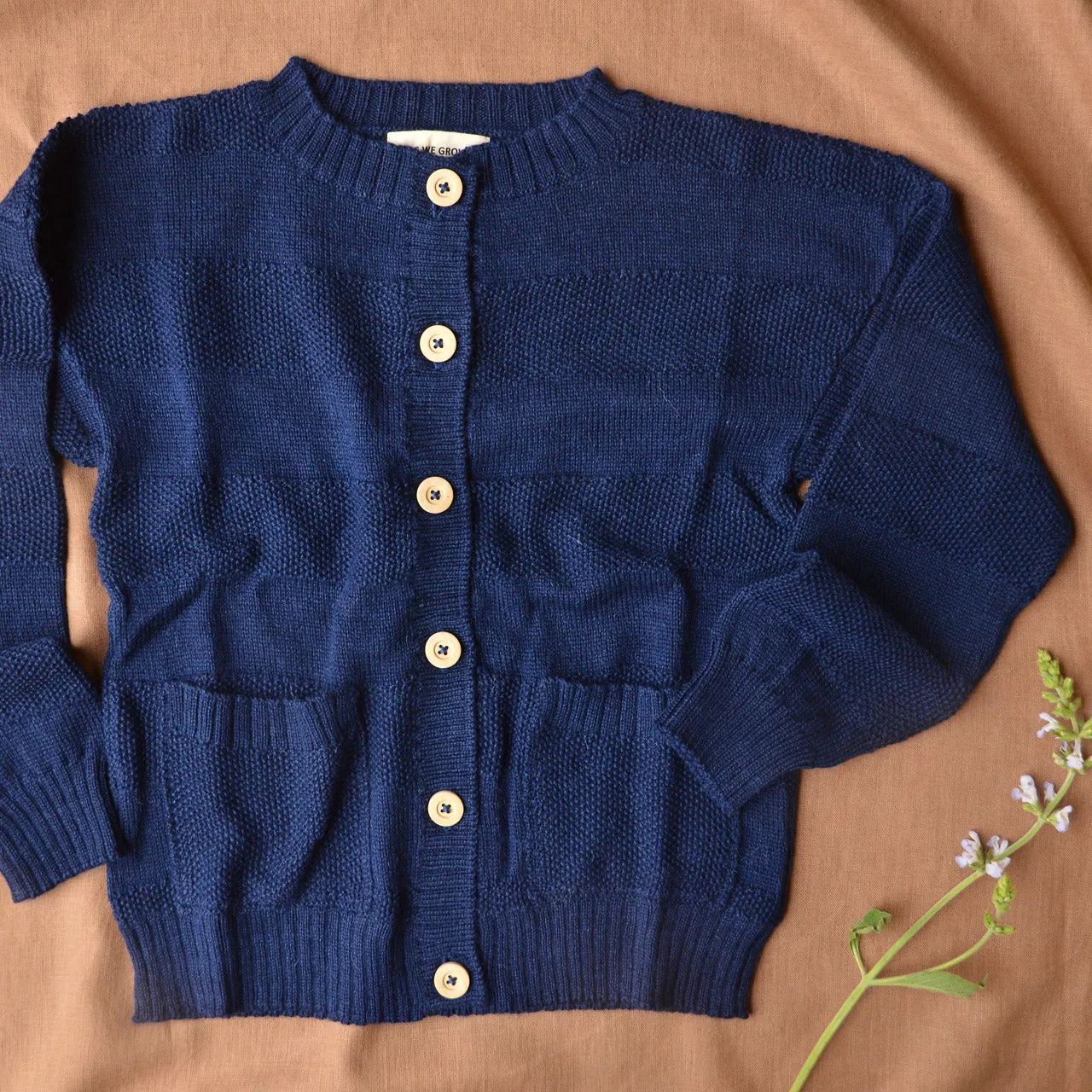 Everyday Cardigan - Alpaca/Merino - French Navy (9-12y  Women 8-12)