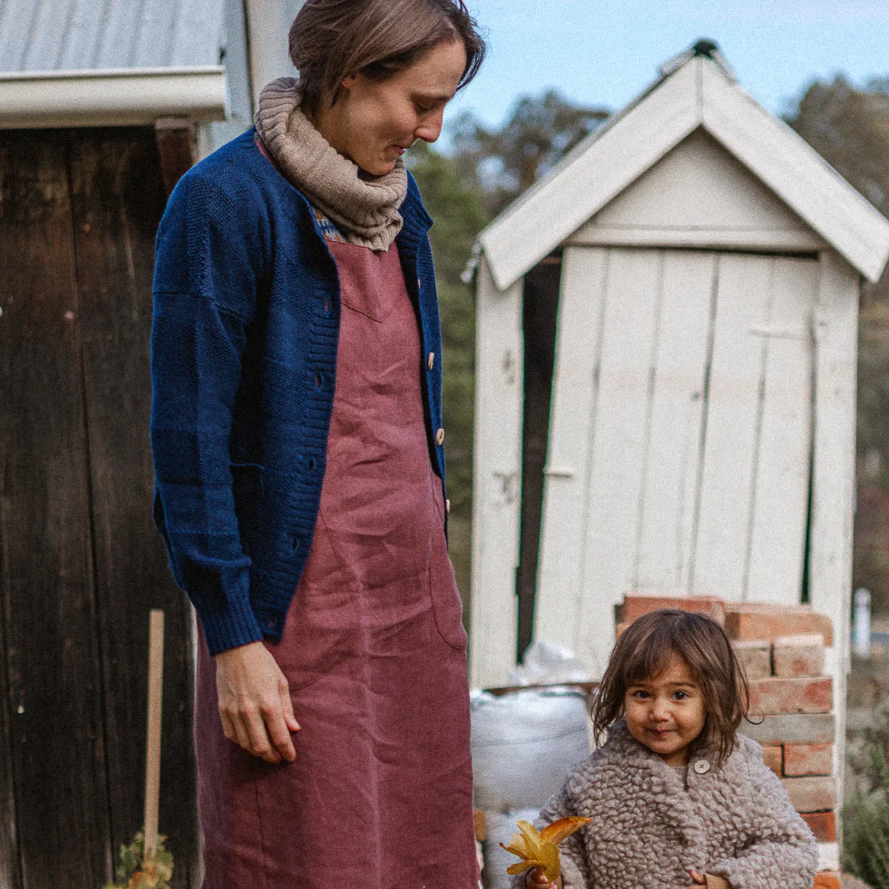 Everyday Cardigan - Alpaca/Merino - French Navy (9-12y  Women 8-12)