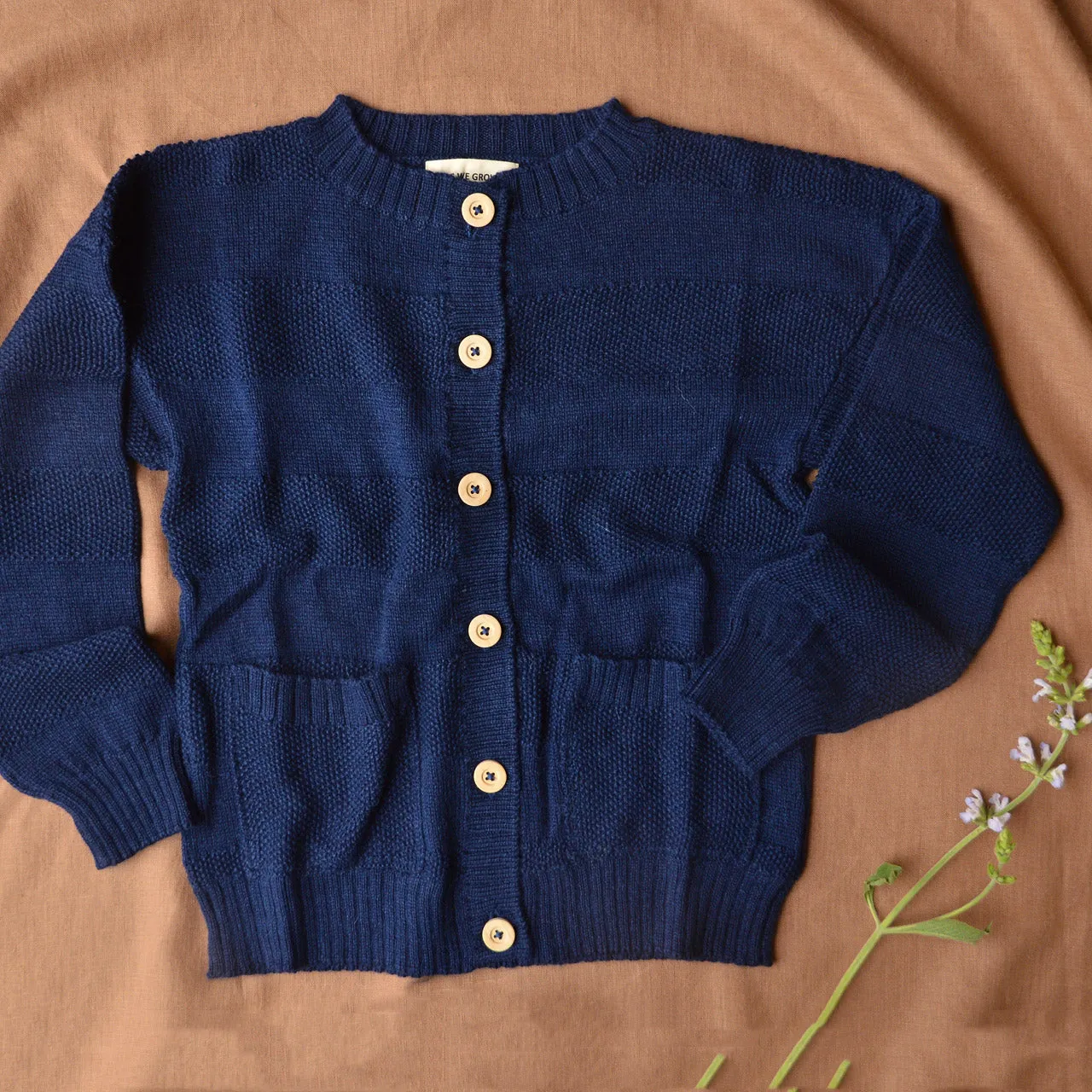 Everyday Cardigan - Alpaca/Merino - French Navy (9-12y  Women 8-12)