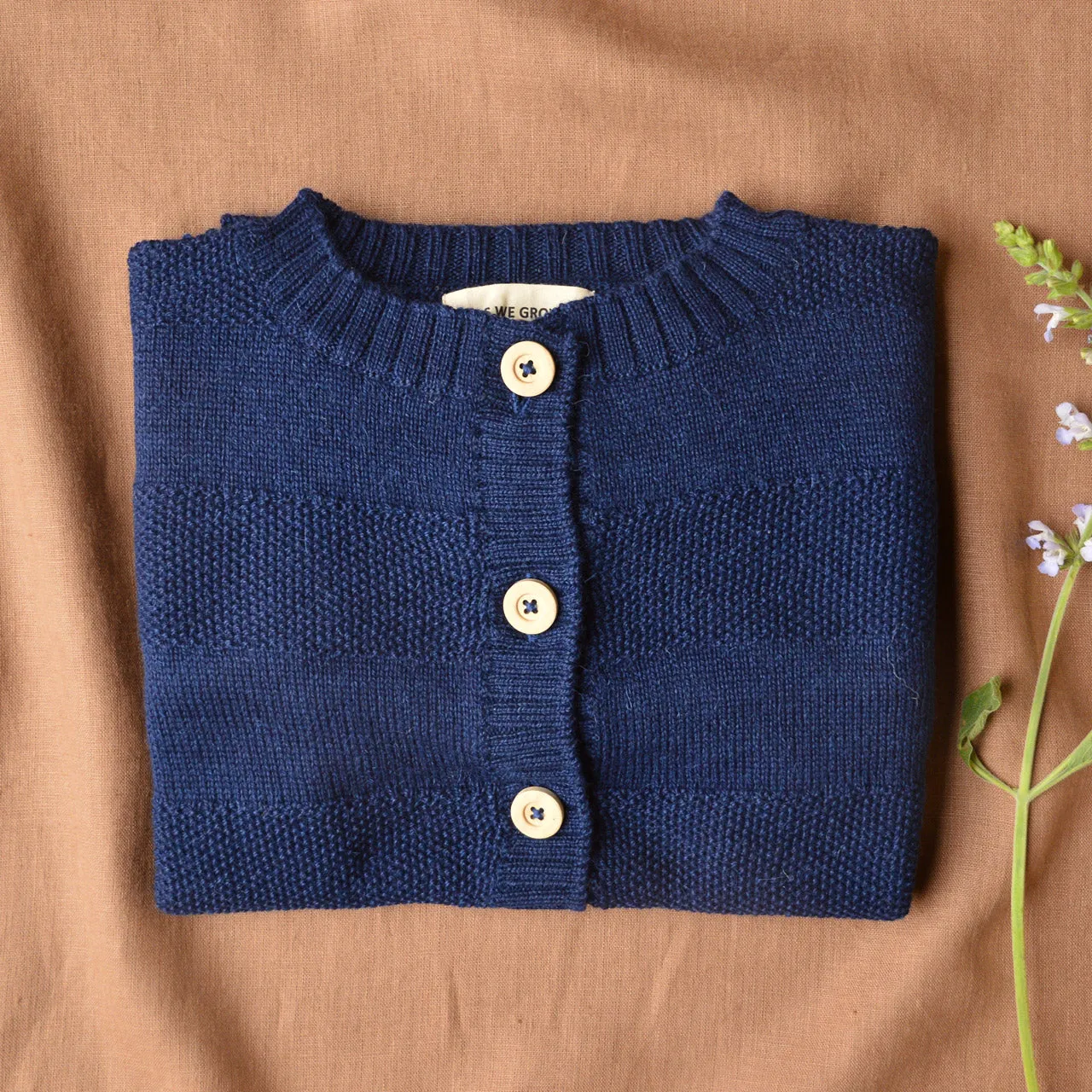 Everyday Cardigan - Alpaca/Merino - French Navy (9-12y  Women 8-12)