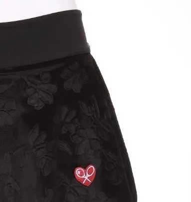 Flower Velvet LOVE “O” Tennis Skirt