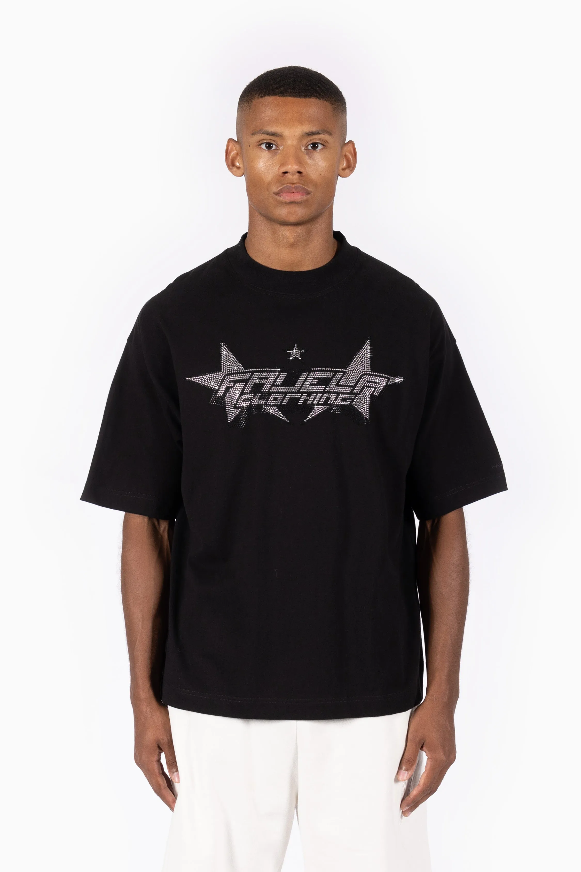 FUTURE RHINESTONE BLACK T-SHIRT