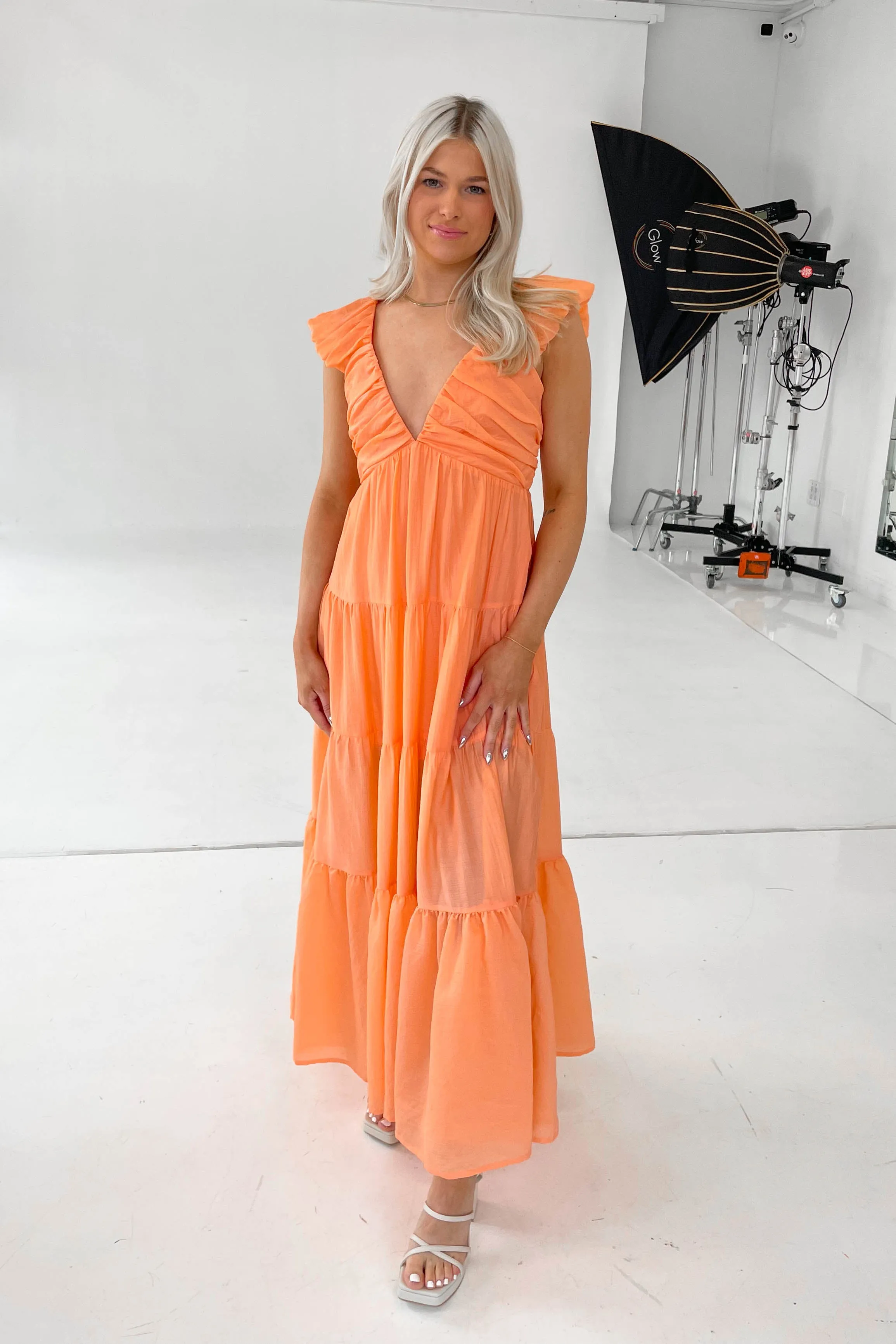 Getaway Dress in Orange