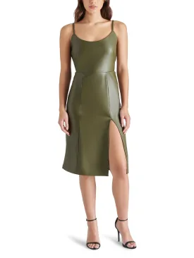 Giselle Faux Leather Sheath Dress