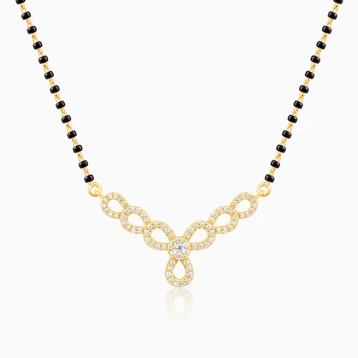 Golden Enamoured In Love Mangalsutra