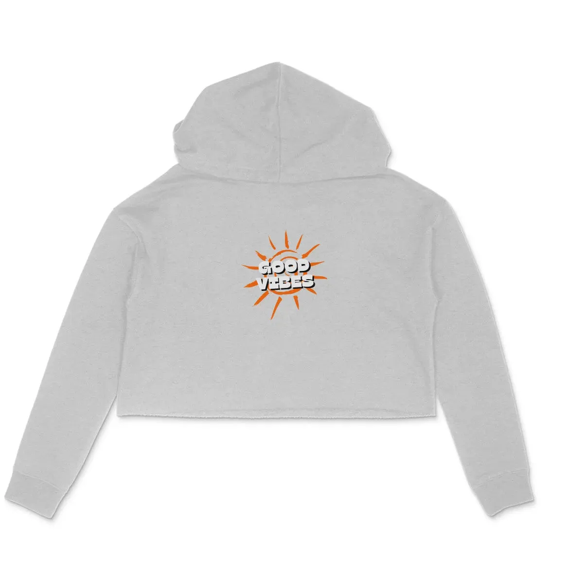 Good Vibes Crop Hoodie for Women