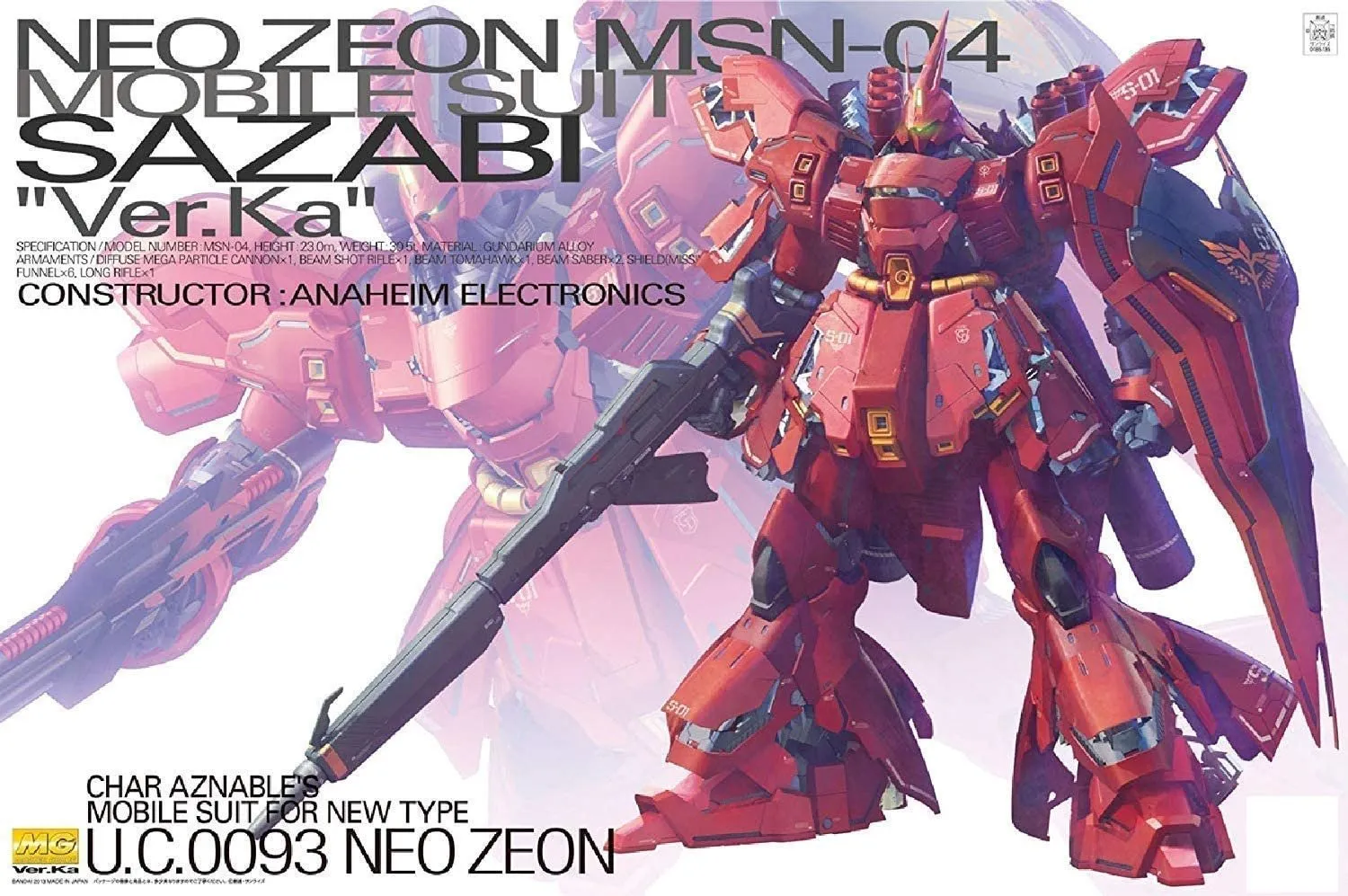 Gundam MG 1/100 Sazabi (Ver.Ka) Model Kit