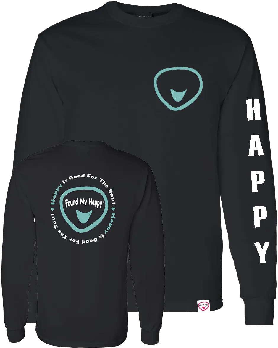 Happy Soul Long Sleeve front/back/sleeve Printed