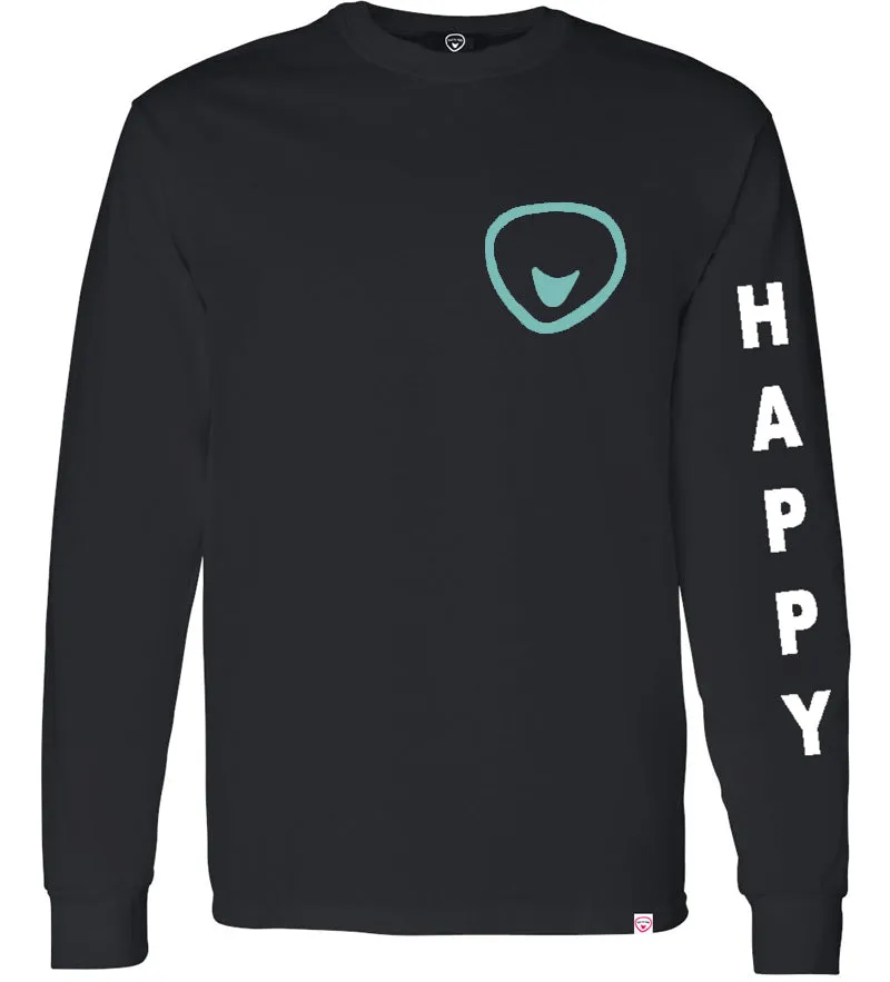 Happy Soul Long Sleeve front/back/sleeve Printed