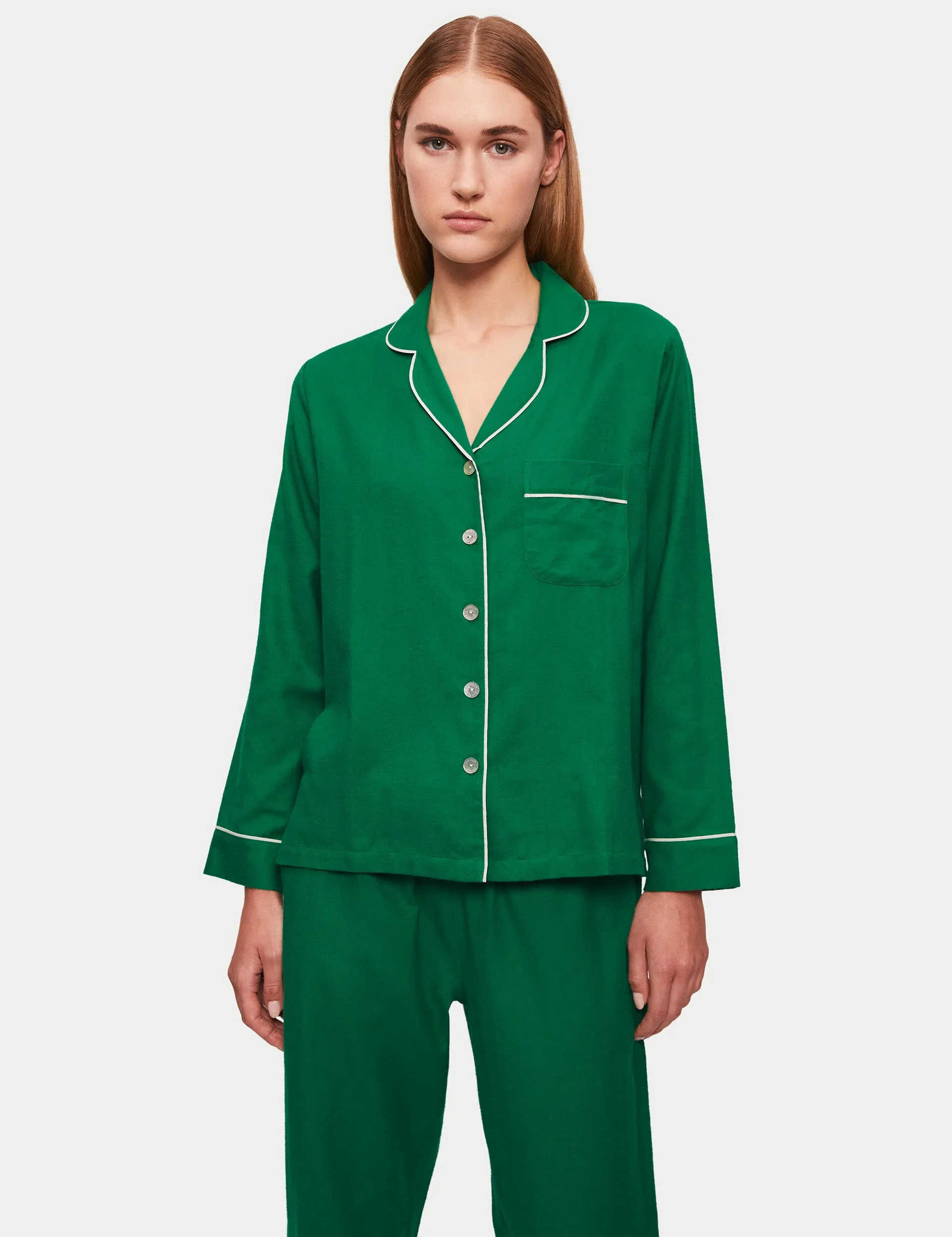 Herringbone Pyjamas | Green