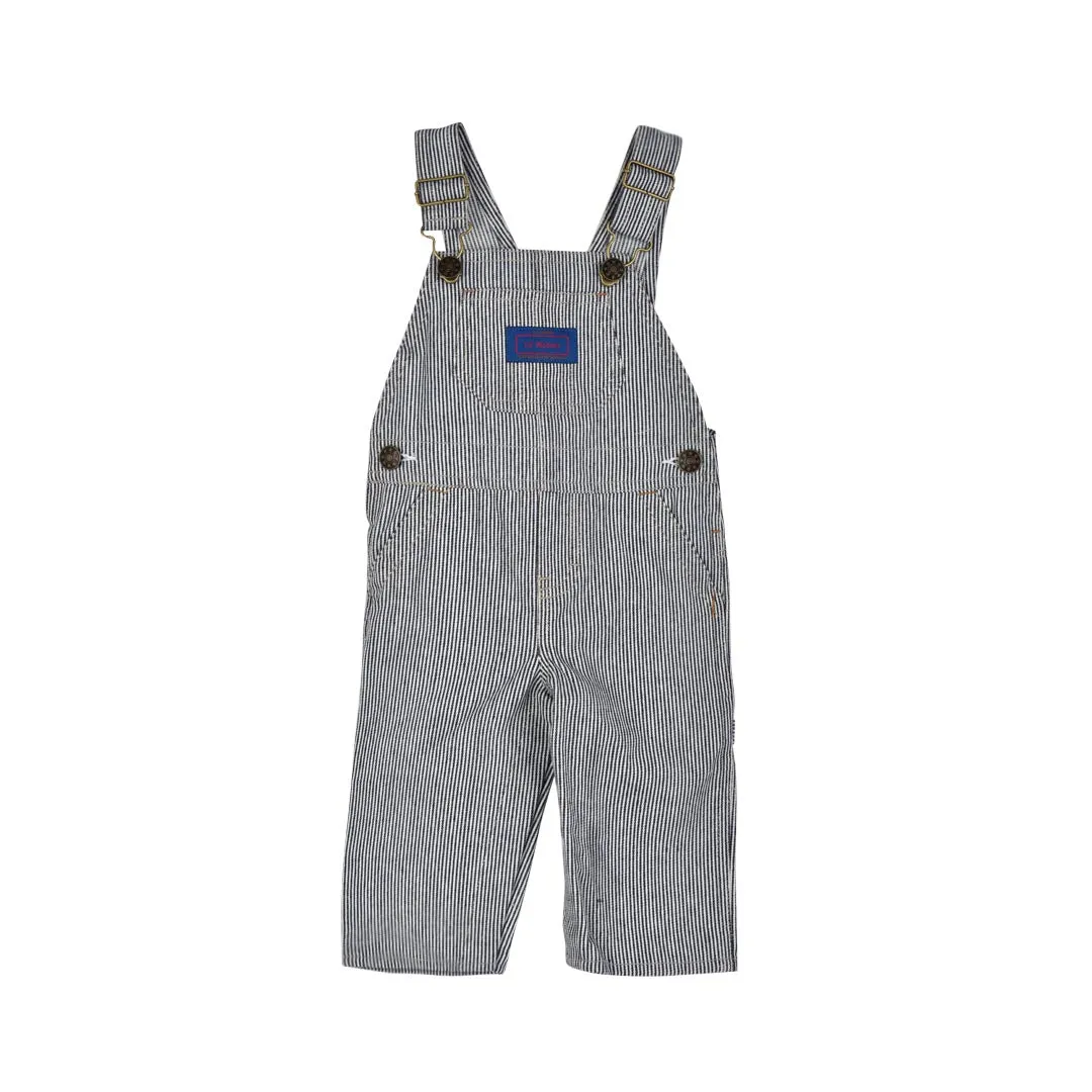 HICKORY RAILROAD STRIPE OVERALLS- TODDLERS