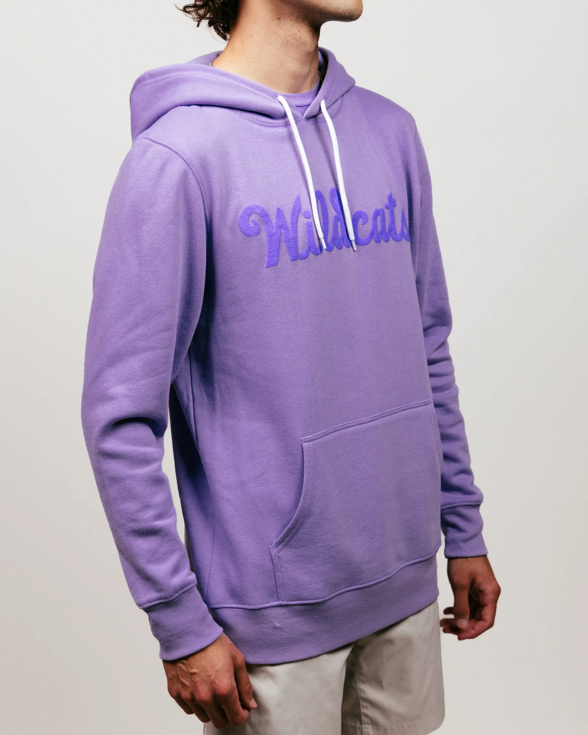 K-State Wildcats Script Puff Ink Lavender Hoodie