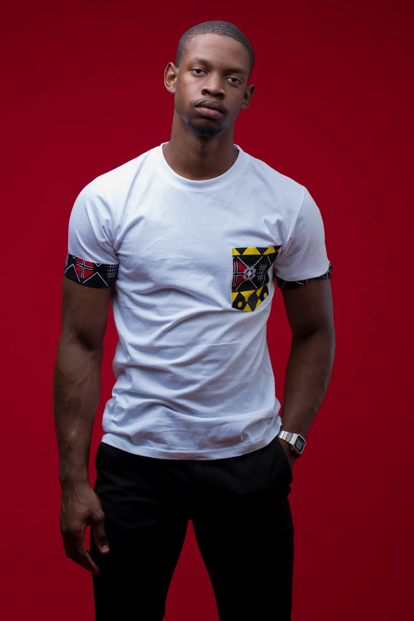 Khanga White Cotton Tee.2