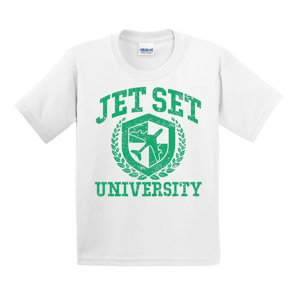 Kids 'Jet Set University' T-Shirt