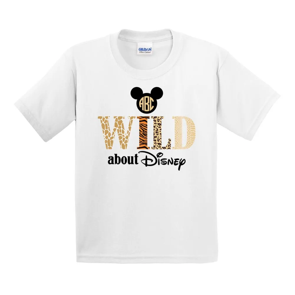 Kids Monogrammed 'Wild About Disney' T-Shirt