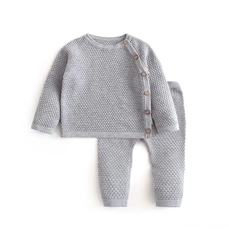 Knitted sweater and pants set