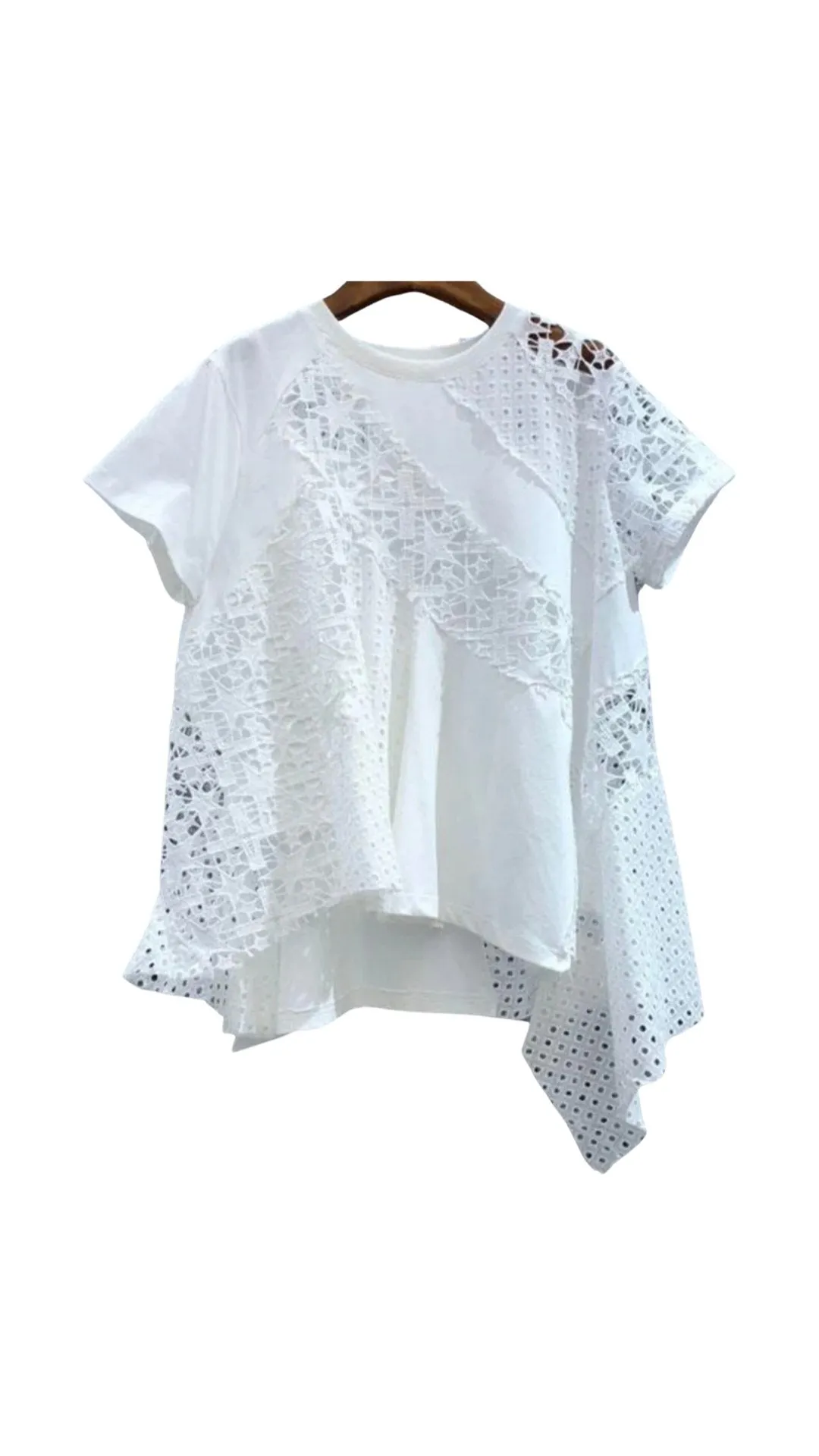 Lace Cotton Tshirt