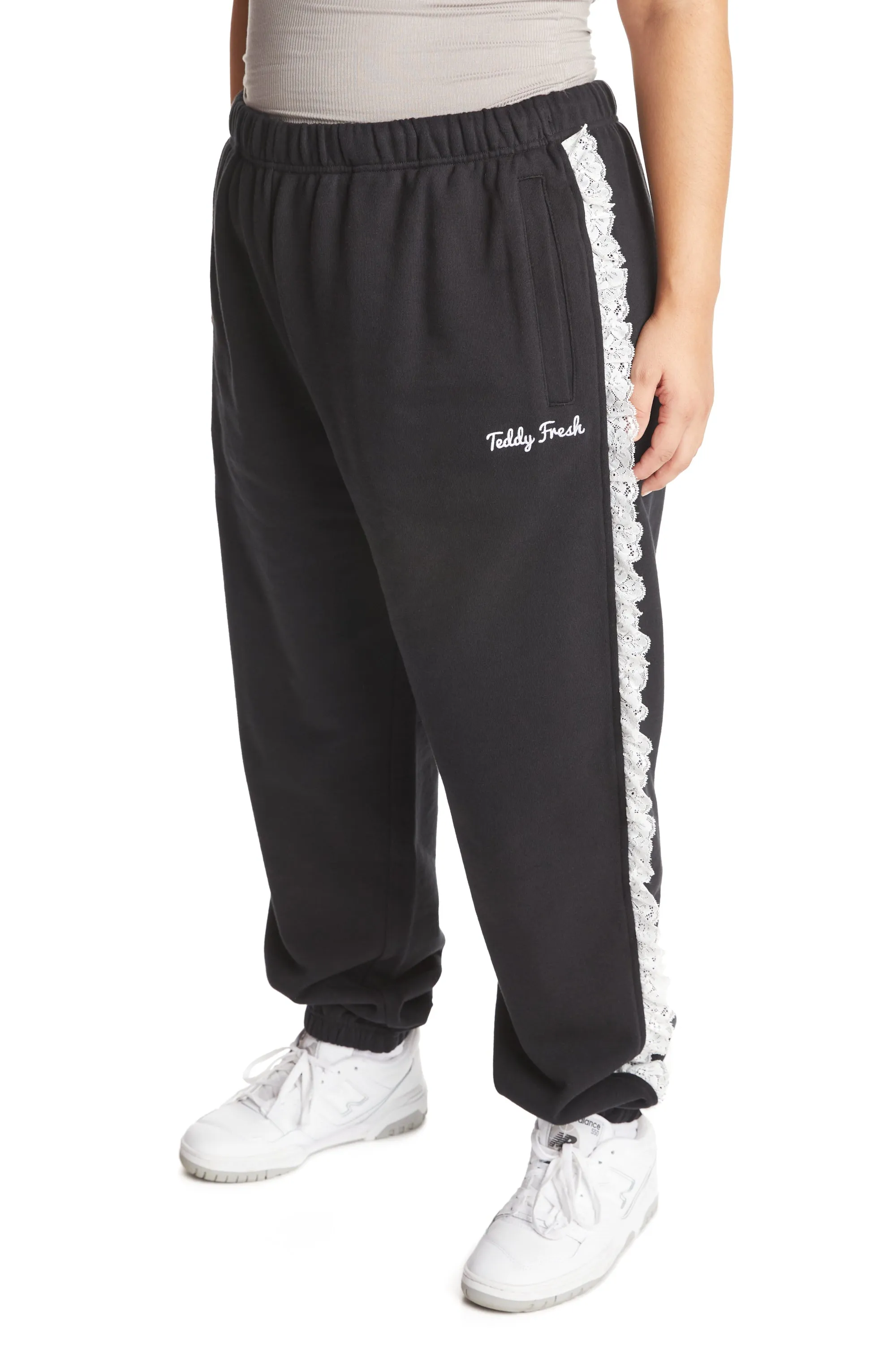 Lace Trim Sweatpants