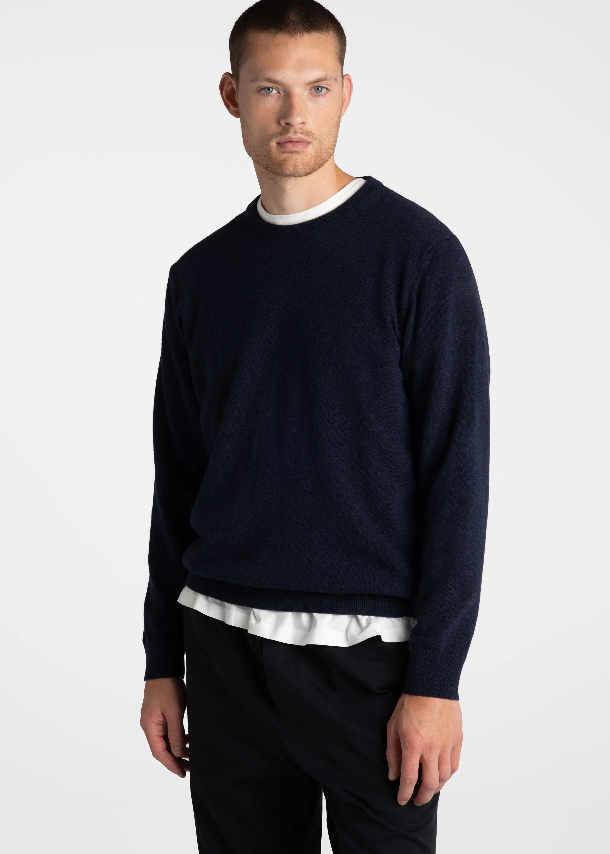 Lambswool Sweater Navy - Final Sale