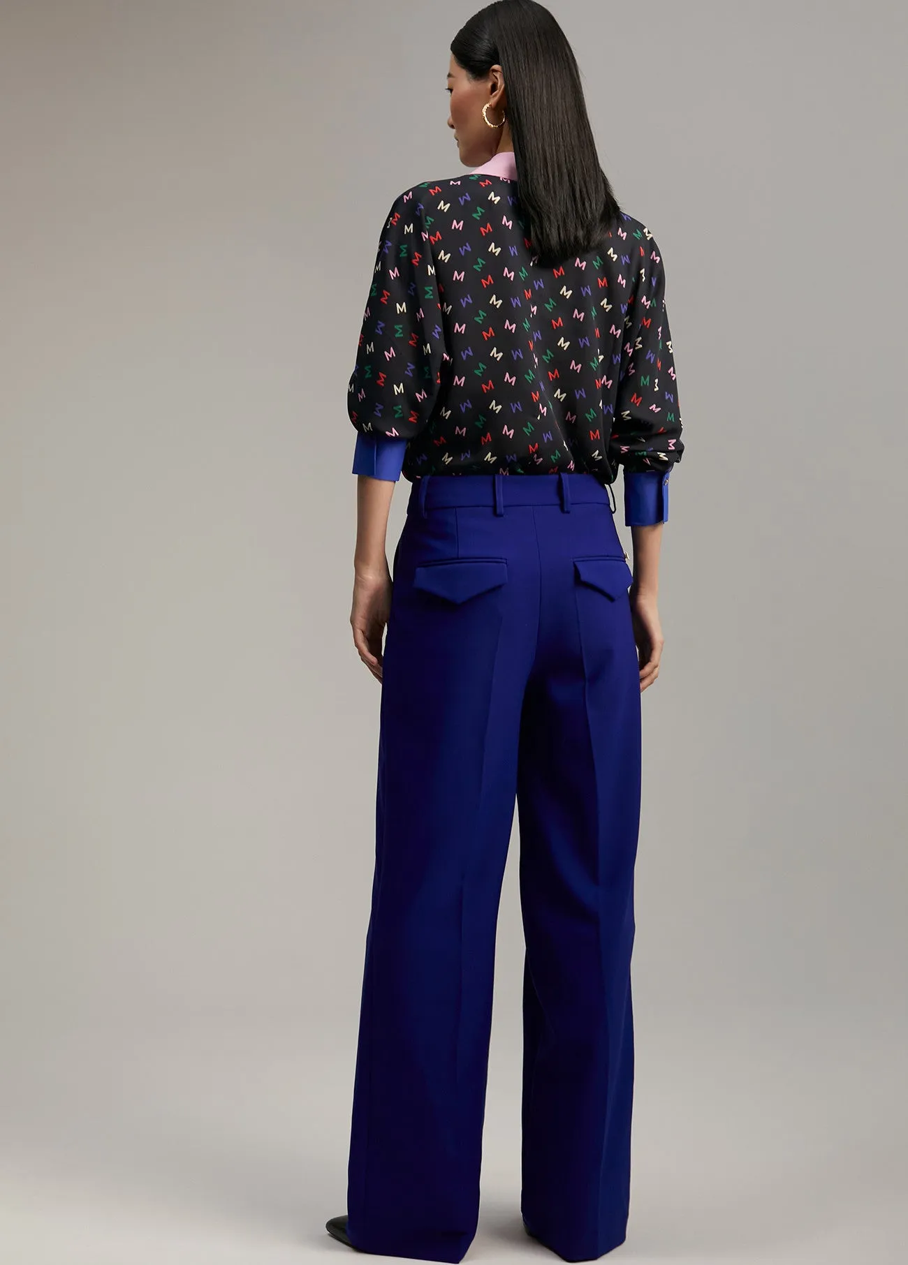 Lola Casademunt Lola Blue Straight Leg Suit Trousers