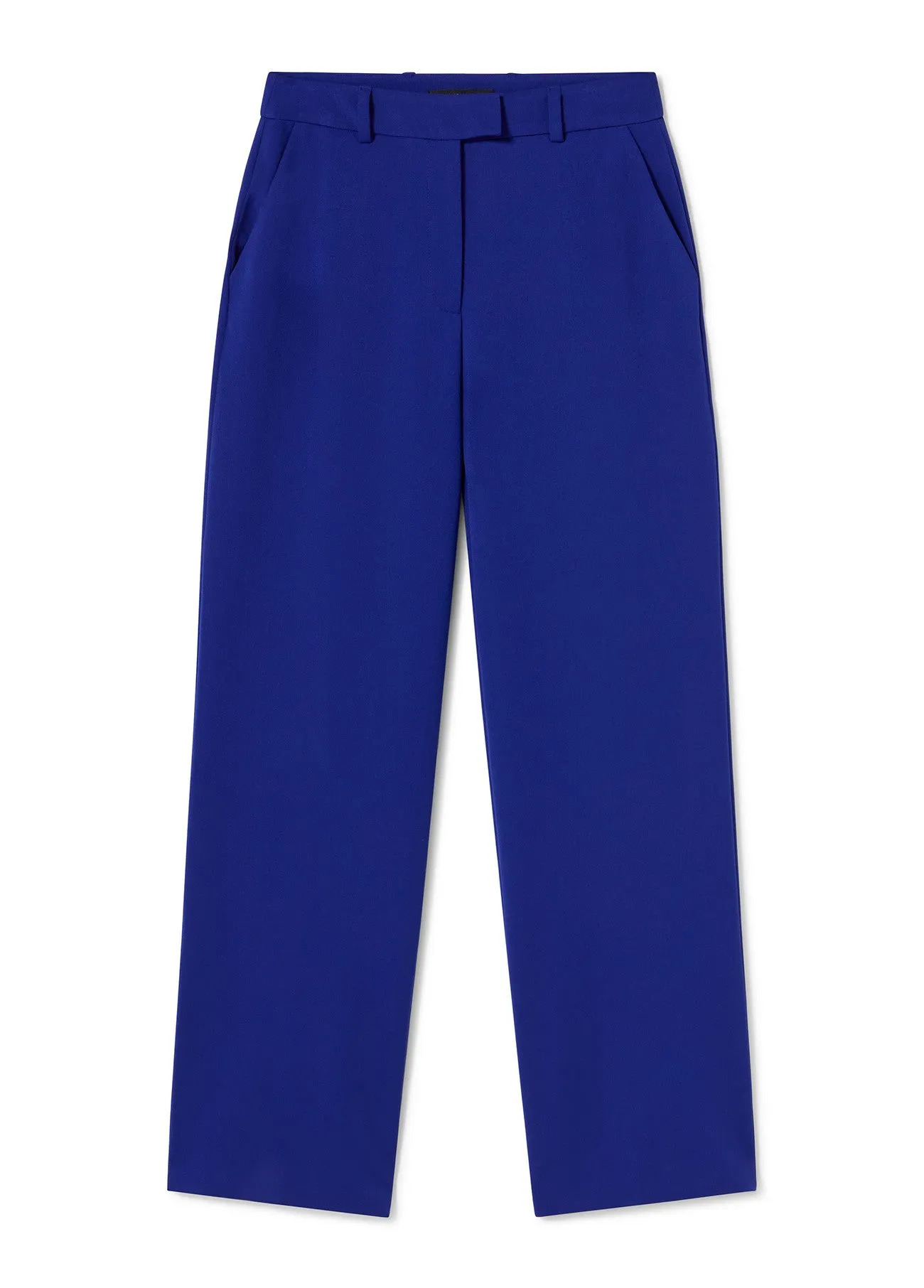 Lola Casademunt Lola Blue Straight Leg Suit Trousers