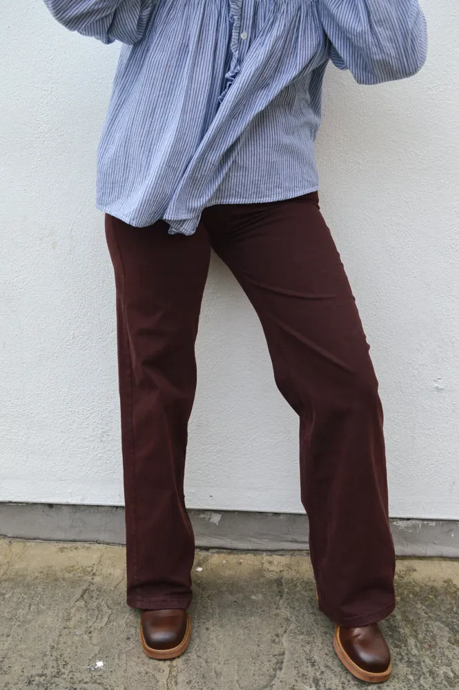 Maison Hotel Easy Peasey Paula Brick Brown Pants