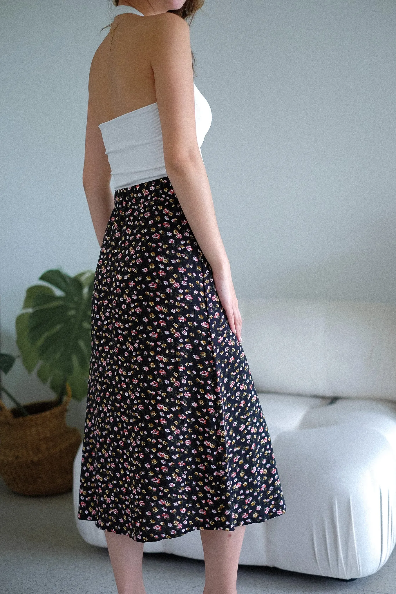 Marcia Midi Skirt - oleander prints