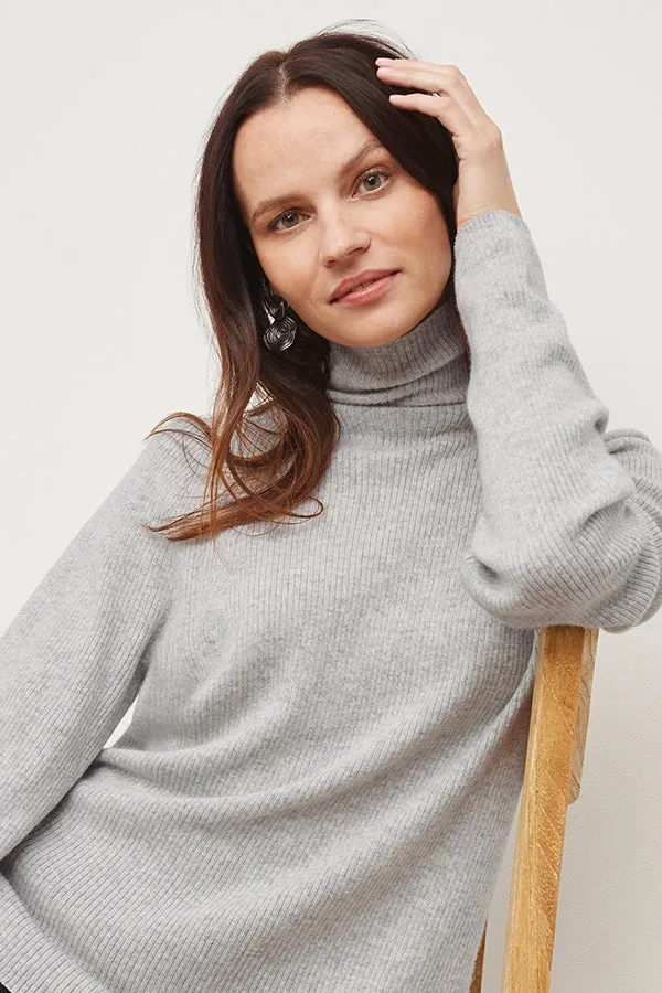 McKenzie Sweater - Cashmere :: Light Heather Gray