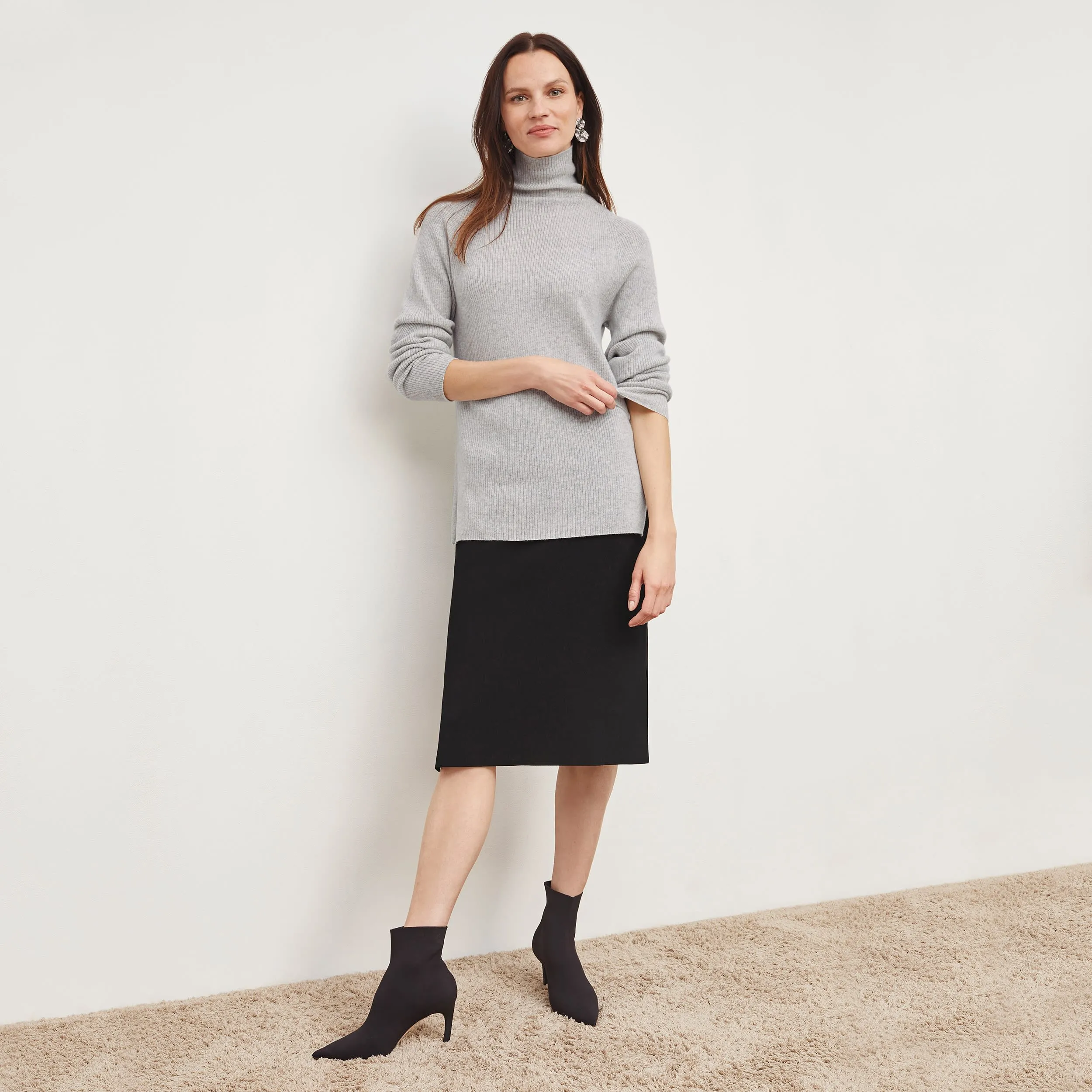 McKenzie Sweater - Cashmere :: Light Heather Gray