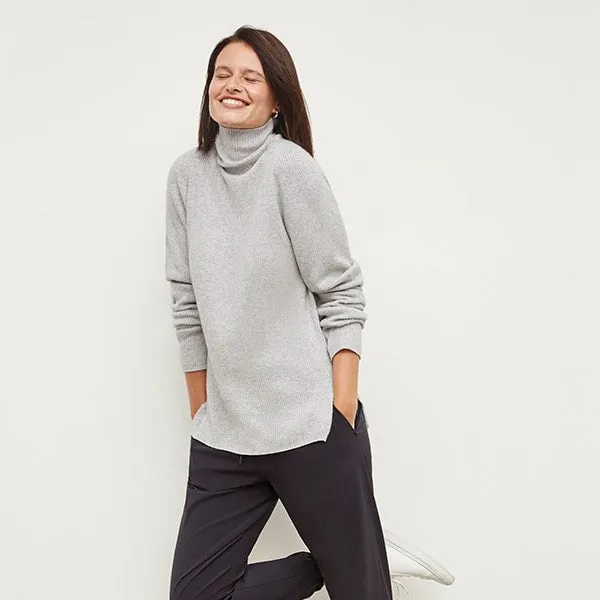 McKenzie Sweater - Cashmere :: Light Heather Gray