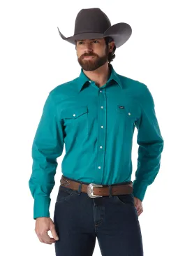 Men’s Authentic Cowboy Cut Work Western Shirt (MACW02G)- Turquoise