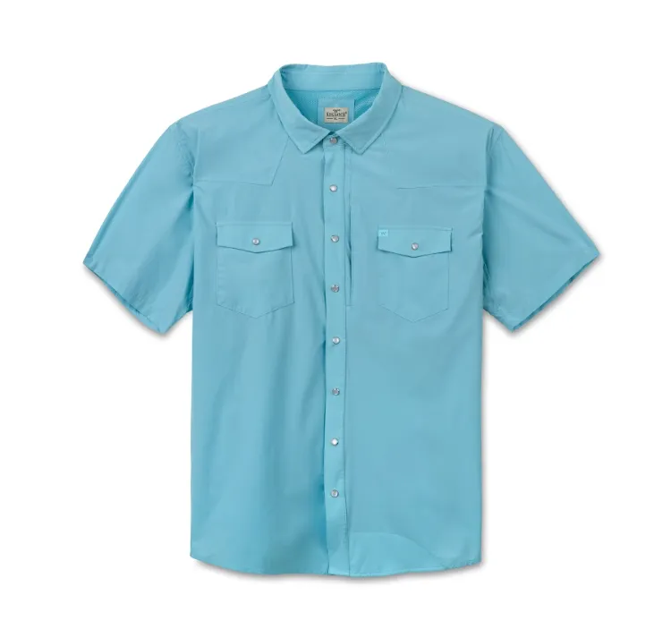 Men's Laguna Madre Short Sleeve Performance Pearl Snap Shirt