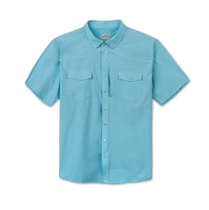 Men's Laguna Madre Short Sleeve Performance Pearl Snap Shirt