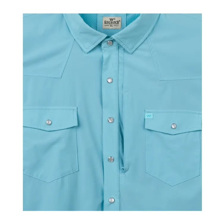 Men's Laguna Madre Short Sleeve Performance Pearl Snap Shirt