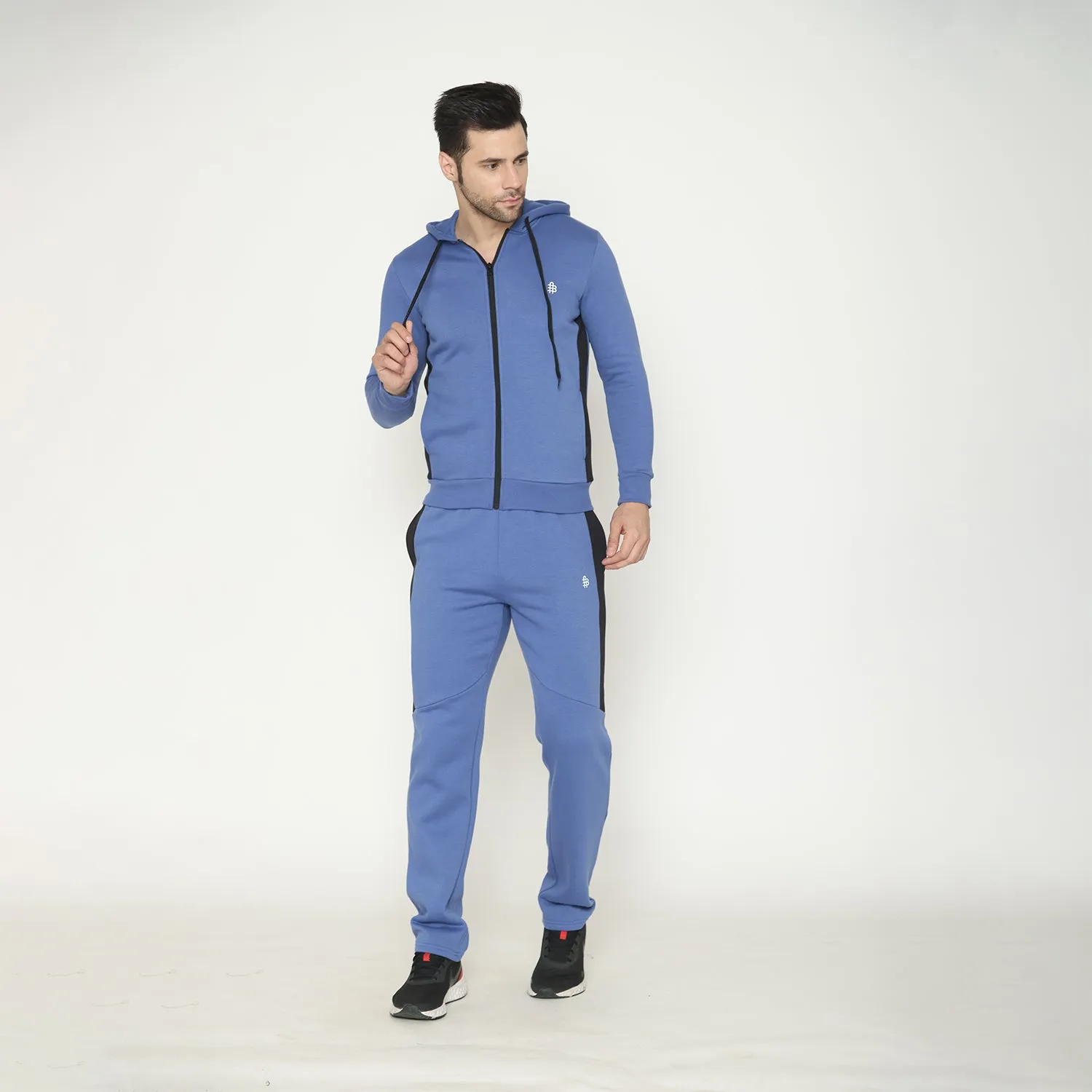 Men's Solid Track Suit - Dutch Blue