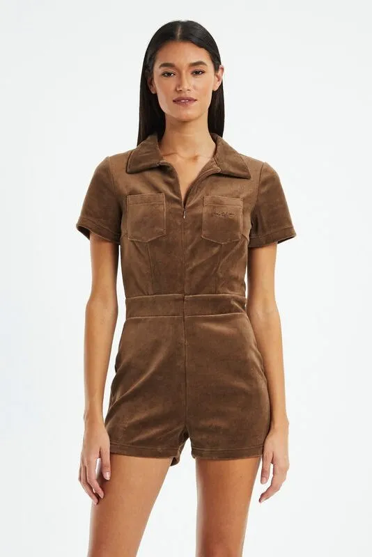 Misfit soleil playsuit - choc