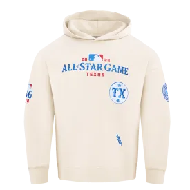 MLB ALL STAR 2024 MEN'S FLC DROP SHOULDER PO HOODIE (EGGSHELL)