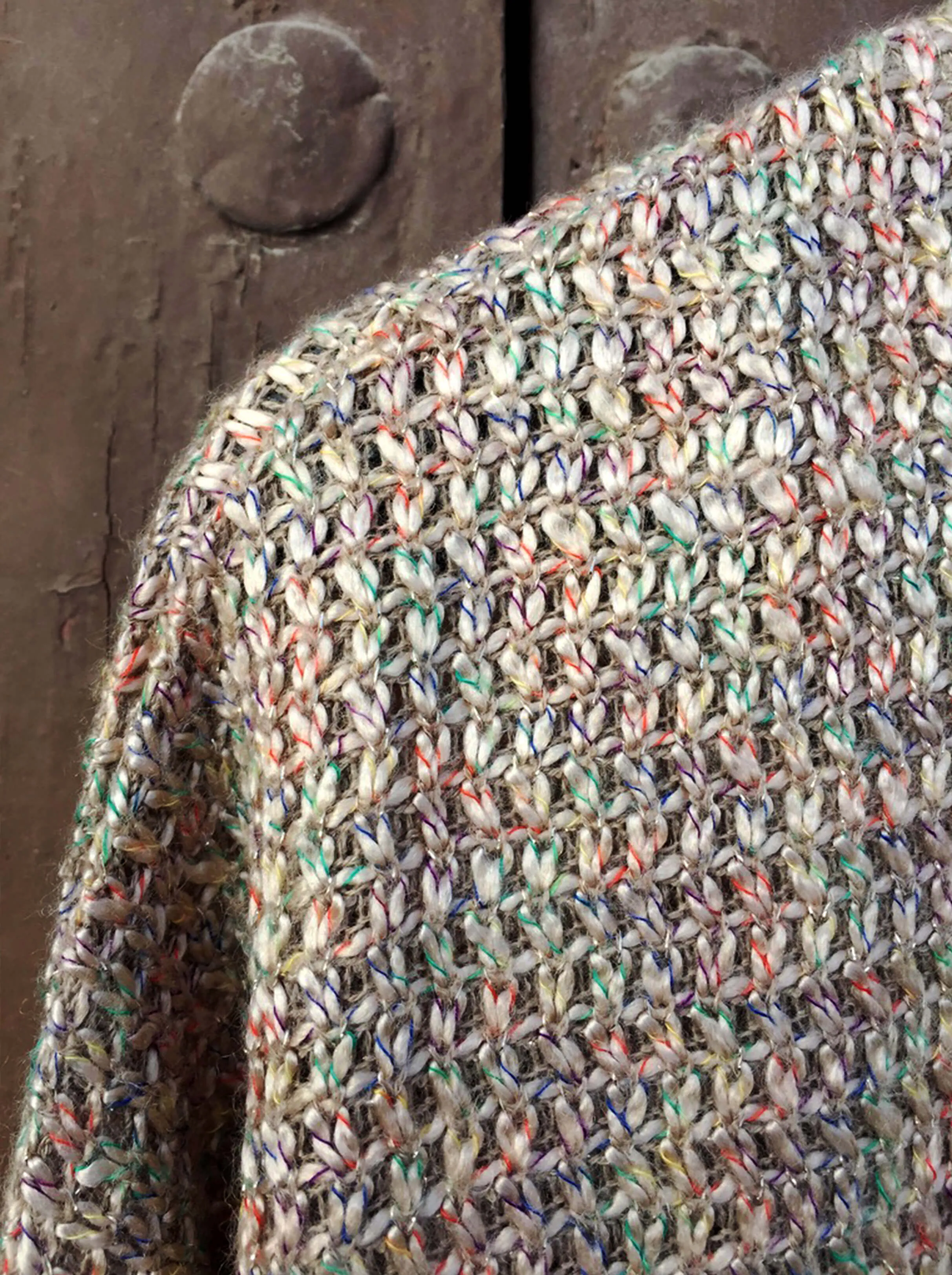 Mottled Sparkly Knitted Cardi