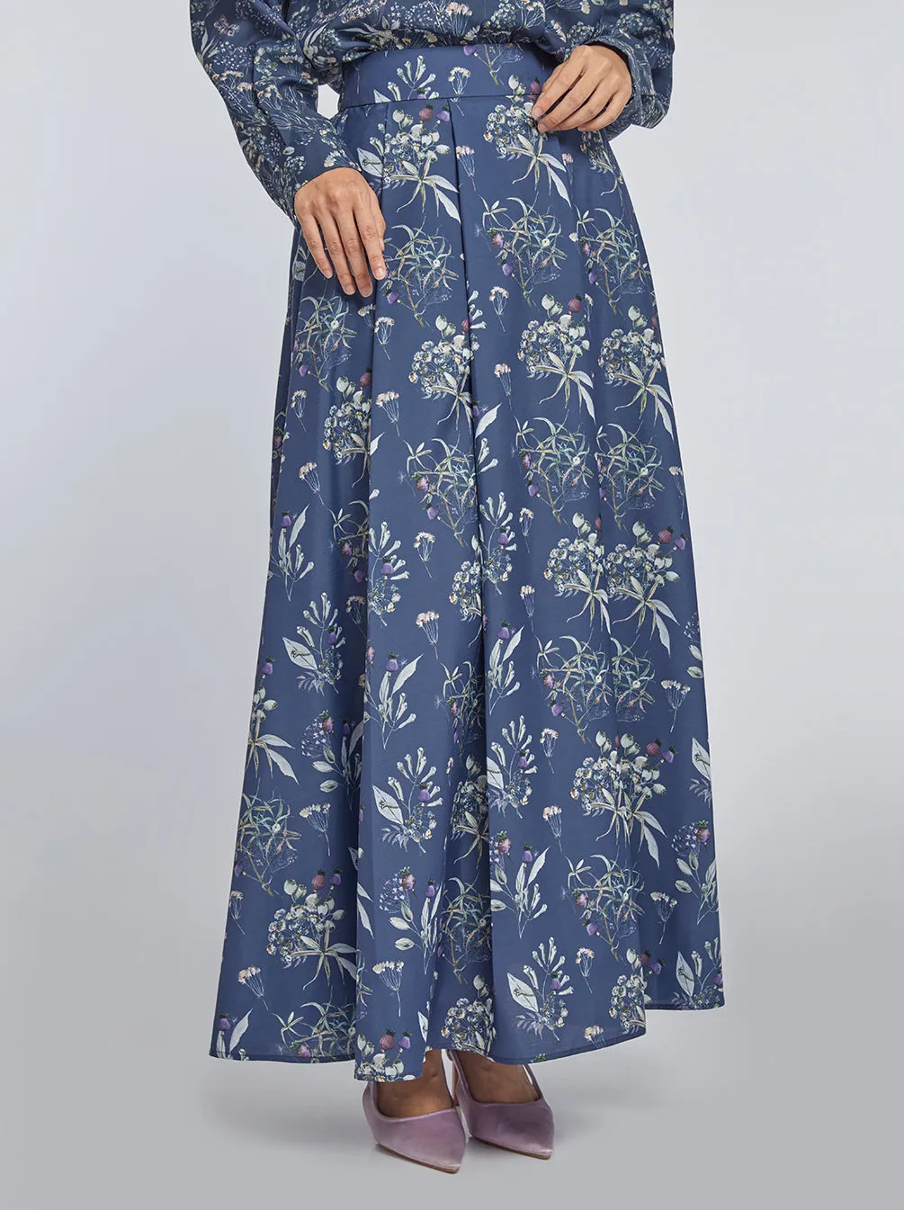 NERA A-LINE SKIRT INDIGO