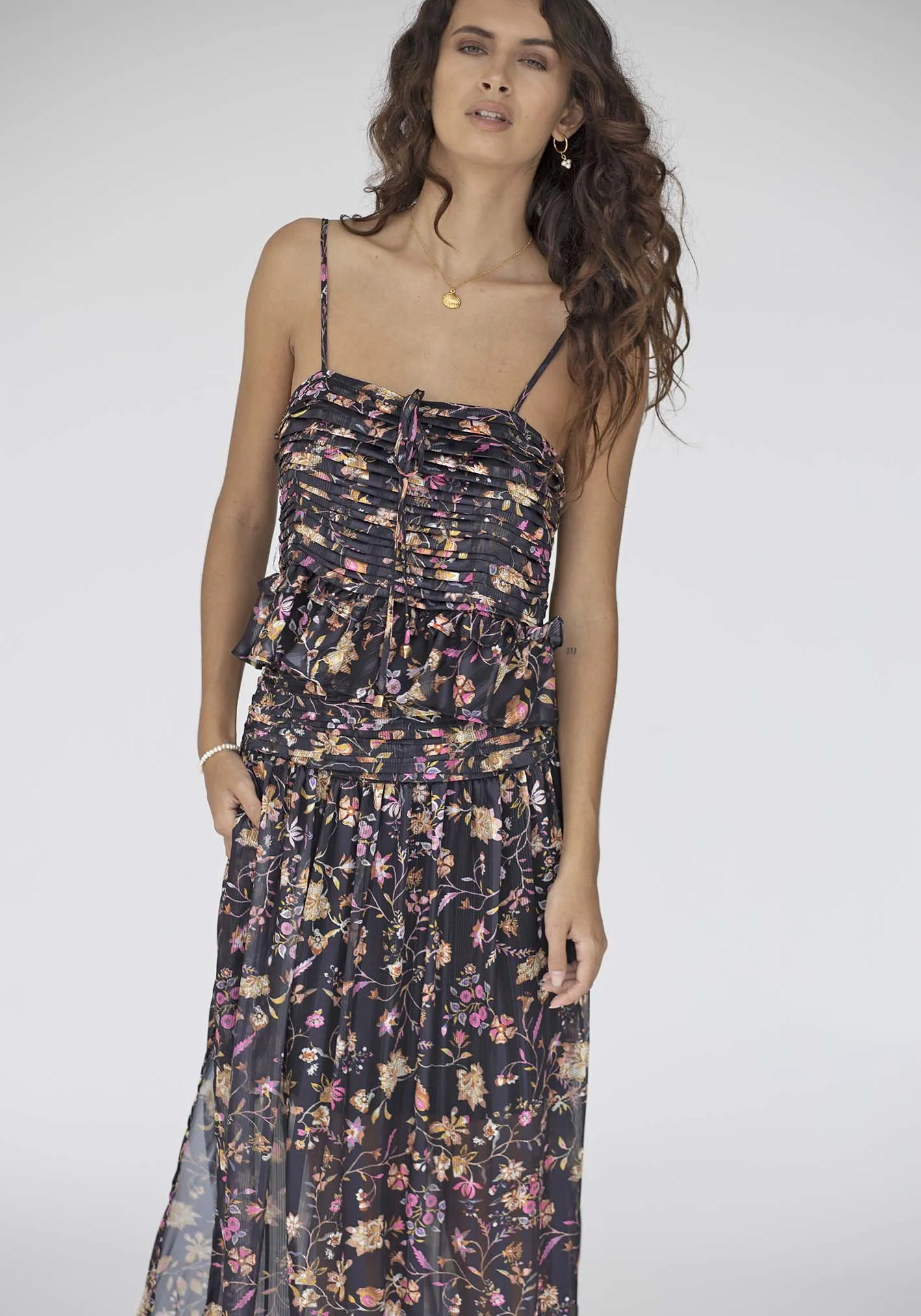 Night Chintz Cami and Maxi Skirt Set