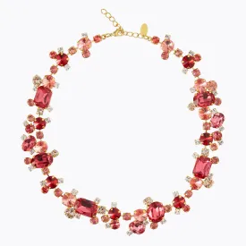 Noora Necklace / Mulberry Red Combo