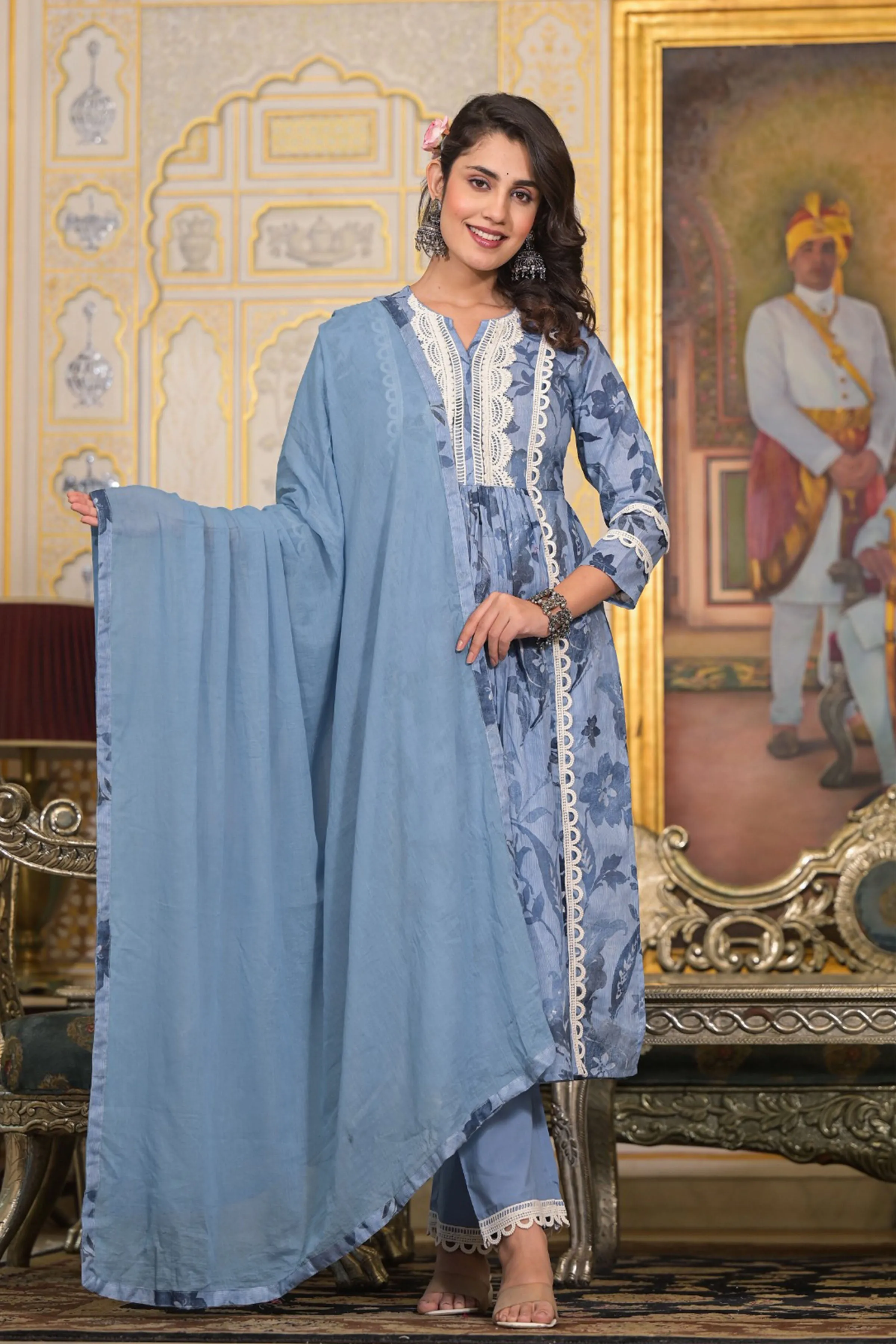 Orchid Blue Nyra Anarkali Set