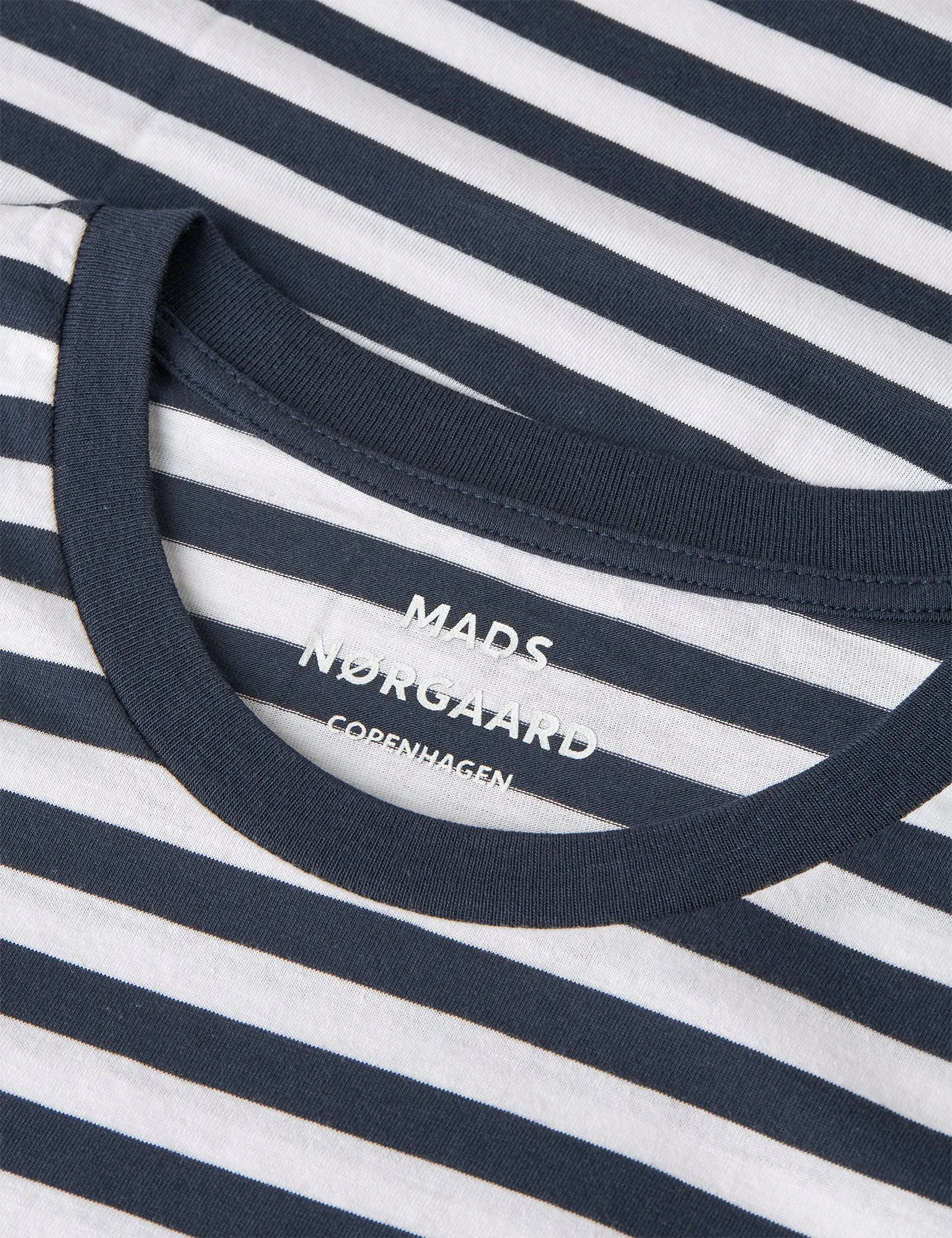 Organic Midi Thor Tee, Navy/White