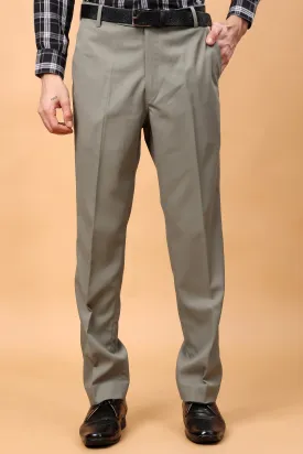 Pale Mint Solid Formal Trousers